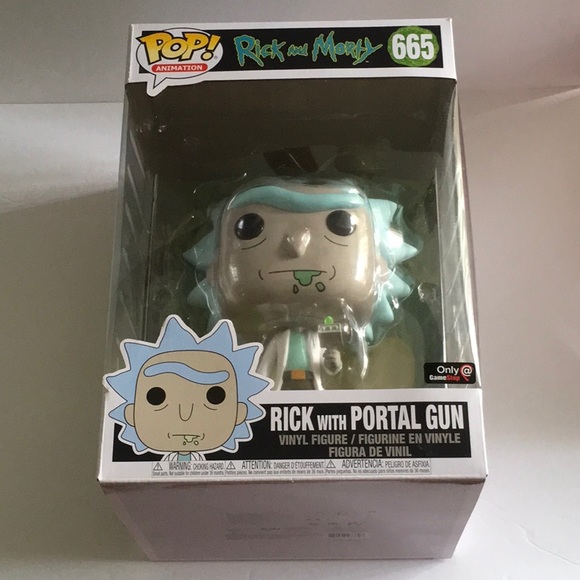 Funko Other - Funko POP! #665 - 10 Inch ‘Rick With Portal Gun’.